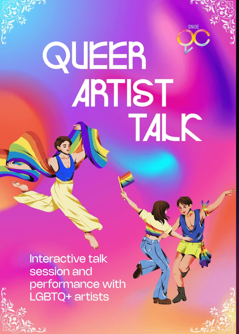 QUEER ARTIST TALK poster